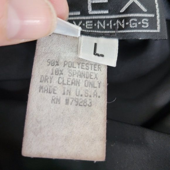 Holiday Alex Evenings Maxi Velvet/velour Black Skirt Size Petite Large - Picture 8 of 8